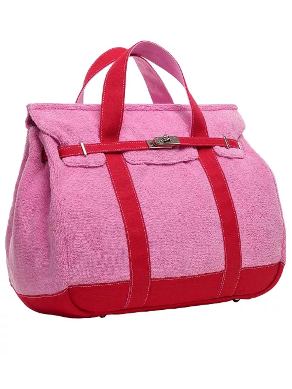 Sunwin Large Madaket Terry Tote Viral Boatkin Bag Bubblegum Pink Lobster Red